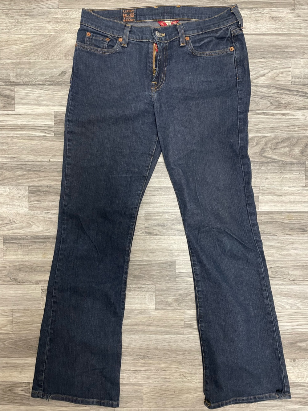 Lucky Brand Men's Dark Blue Straight Jeans